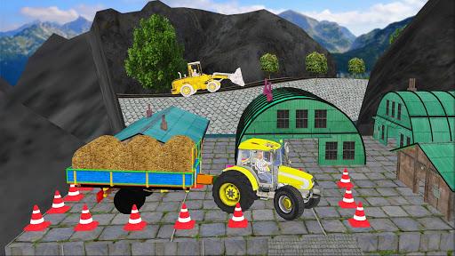 Off-Road Tractor Trolley Game - Gameplay image of android game