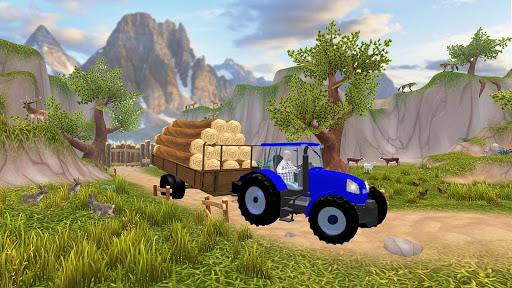 Off-Road Tractor Trolley Game - Gameplay image of android game