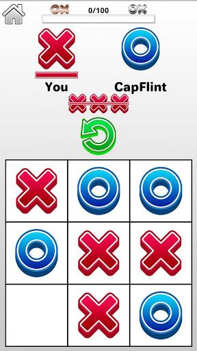 Tic Tac Toe 2 player games, tip toe 3d tic tac toe - Gameplay image of android game