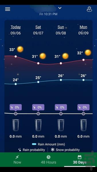 weather - عکس برنامه موبایلی اندروید