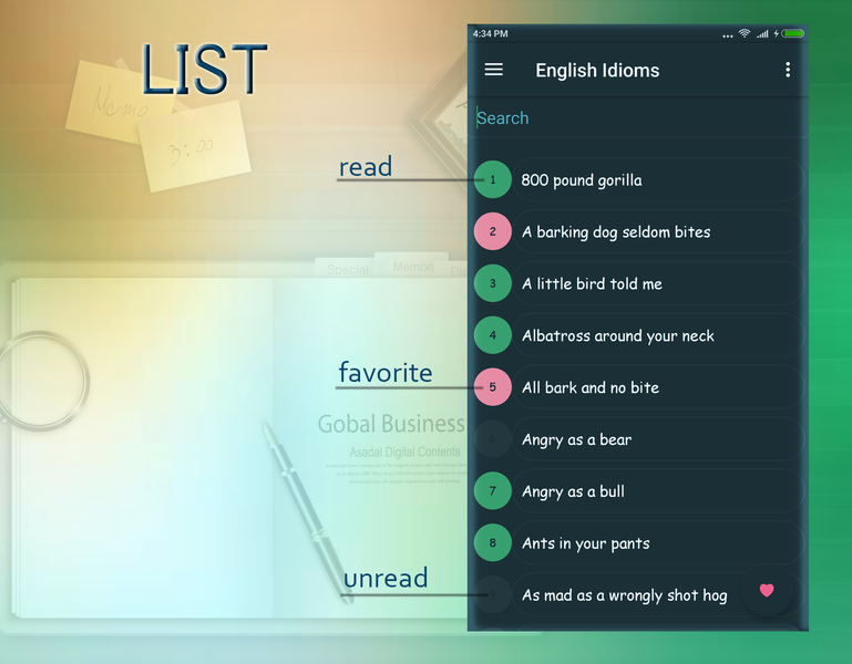 English Idioms In Use - عکس برنامه موبایلی اندروید