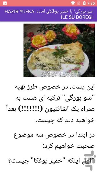 آشپزی غذای ترکیه ای - Image screenshot of android app