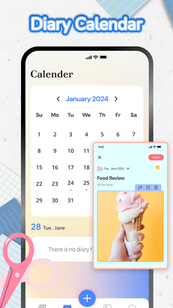 Journal Diary - Daily Notebook - عکس برنامه موبایلی اندروید