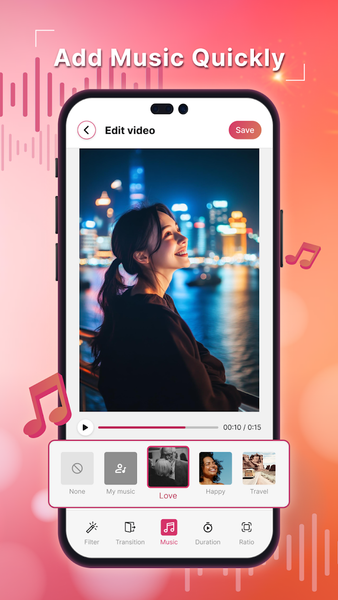 Photo and Music Video Maker - عکس برنامه موبایلی اندروید
