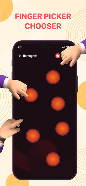 Spin wheel: Finger picker - Image screenshot of android app