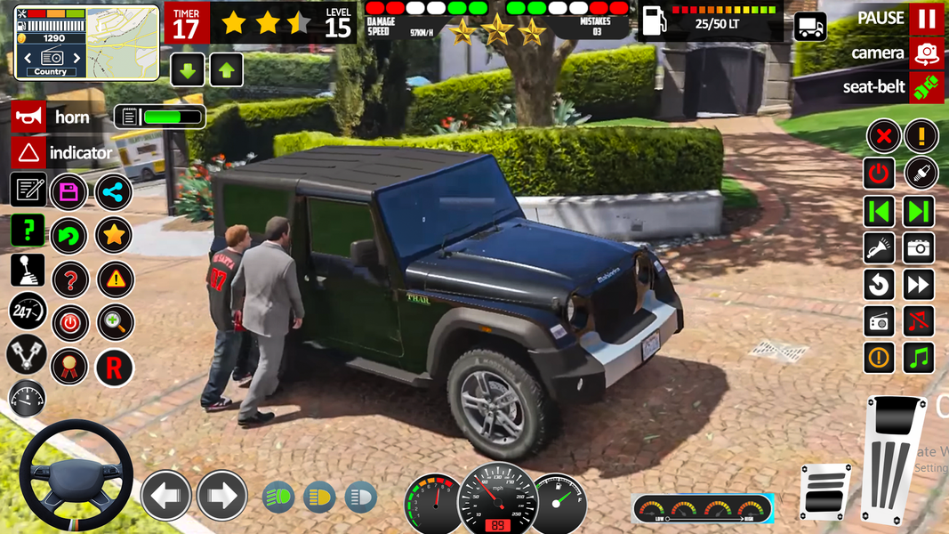 Extreme SUV Jeep Driving Game - Gameplay image of android game