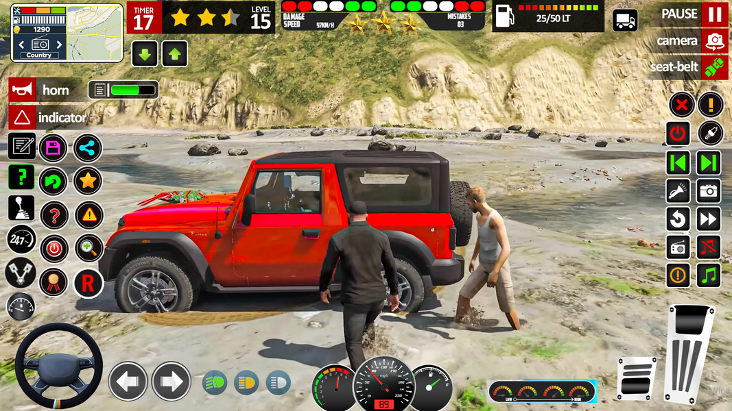 Extreme SUV Jeep Driving Game - Gameplay image of android game