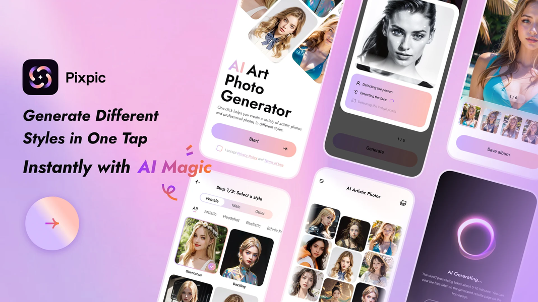 Pixpic: Professional Headshot - Image screenshot of android app