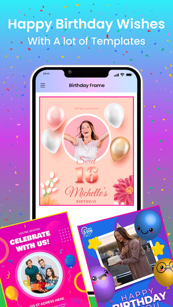Ai Birthday Photo Frames - عکس برنامه موبایلی اندروید