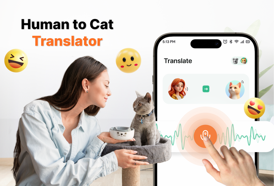 Human to Cat Translator - عکس برنامه موبایلی اندروید