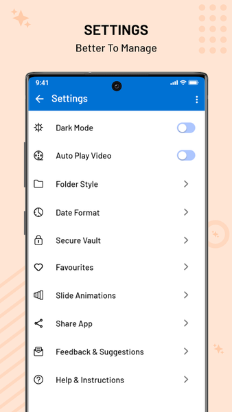Gallery - Photo Gallery, Vault - عکس برنامه موبایلی اندروید