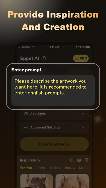 Provan - AI Art generator - Image screenshot of android app
