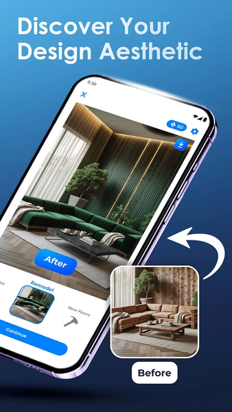 AI Home: Smart Interior Design - عکس برنامه موبایلی اندروید