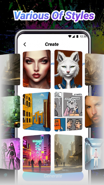 AI Image Generator Art Creator - عکس برنامه موبایلی اندروید