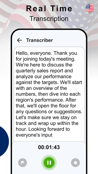 Transcribe Speech to Text - عکس برنامه موبایلی اندروید