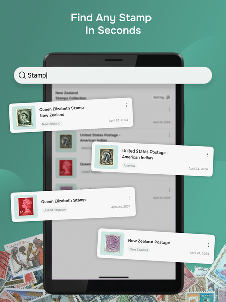 Stamp Value Stamp Identifier - Image screenshot of android app
