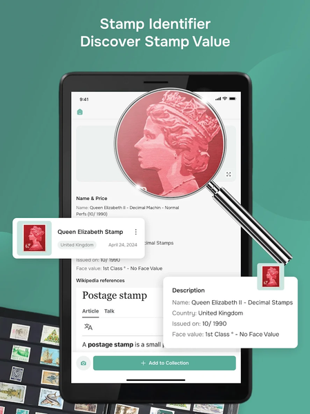 Stamp Value Stamp Identifier - Image screenshot of android app