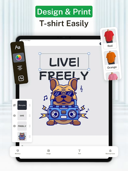 T Shirt Design Mockup Maker - عکس برنامه موبایلی اندروید