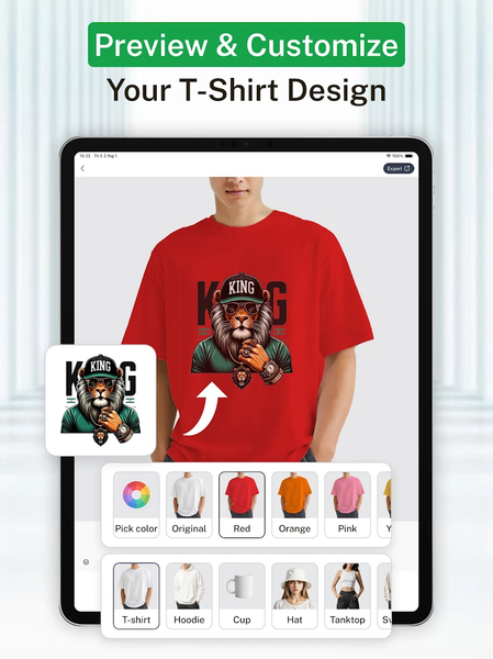 T Shirt Design Mockup Maker - عکس برنامه موبایلی اندروید