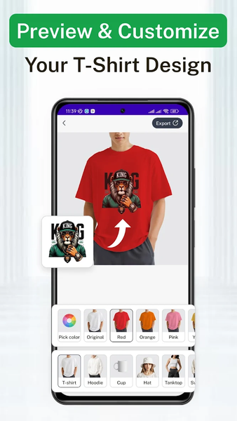 T Shirt Design Mockup Maker - عکس برنامه موبایلی اندروید