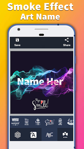 Name Art: Effect Smoke NameArt - Image screenshot of android app