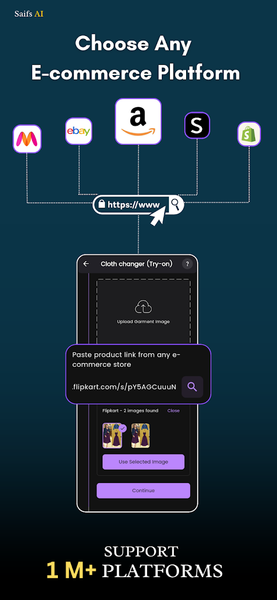 AI virtual try on : Saifs AI - عکس برنامه موبایلی اندروید