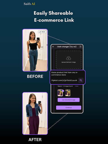 AI virtual try on : Saifs AI - عکس برنامه موبایلی اندروید
