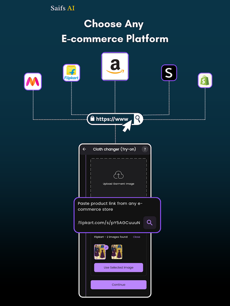 AI virtual try on : Saifs AI - عکس برنامه موبایلی اندروید