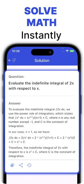 Maths Solver Ai with Solution - عکس برنامه موبایلی اندروید