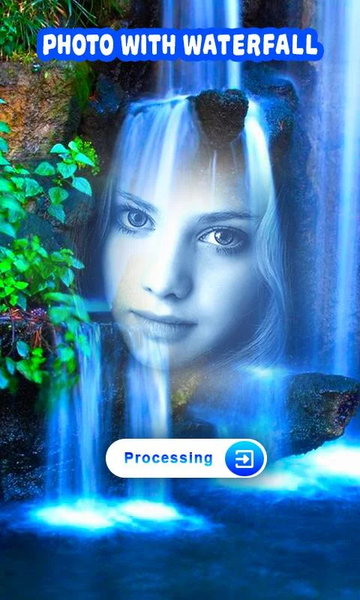 Photo with Waterfall – Nature - Image screenshot of android app