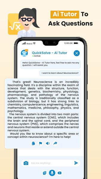 QuickSolve - AI Problem Solver - عکس برنامه موبایلی اندروید