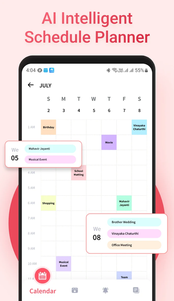 Calendar Planner - عکس برنامه موبایلی اندروید