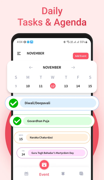 Calendar Planner - عکس برنامه موبایلی اندروید