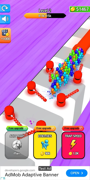 Idle Trap Expert:Road Forbid - Gameplay image of android game