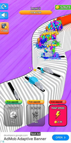 Idle Trap Expert:Road Forbid - Gameplay image of android game