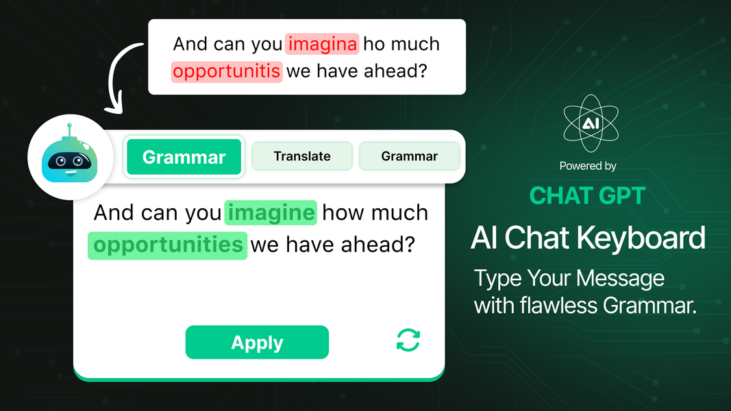 AI Chat Keyboard: Smart Typing - Image screenshot of android app