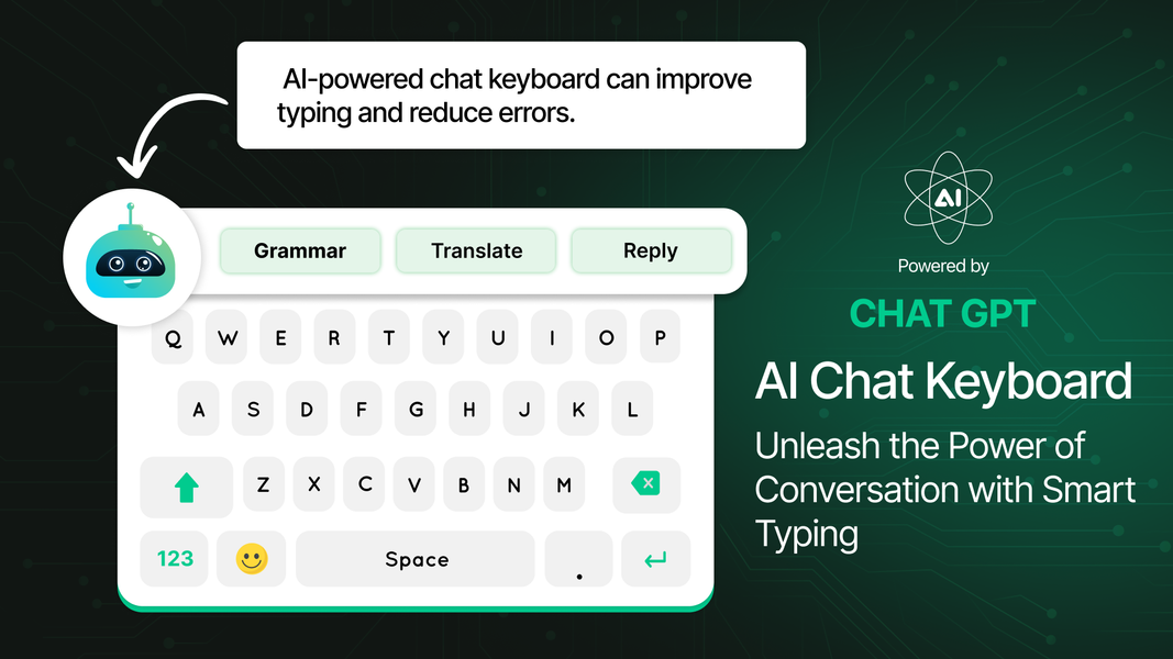 AI Chat Keyboard: Smart Typing - عکس برنامه موبایلی اندروید