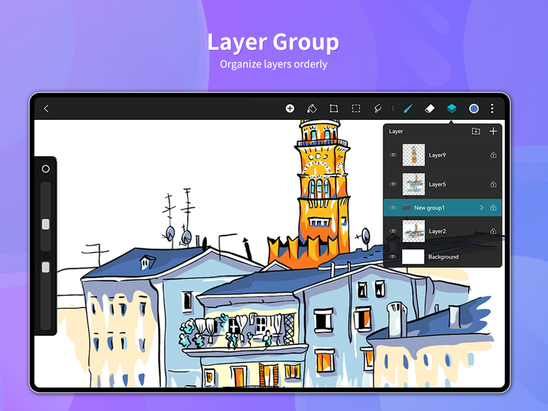 HiPaint - Sketch & Draw art - عکس برنامه موبایلی اندروید