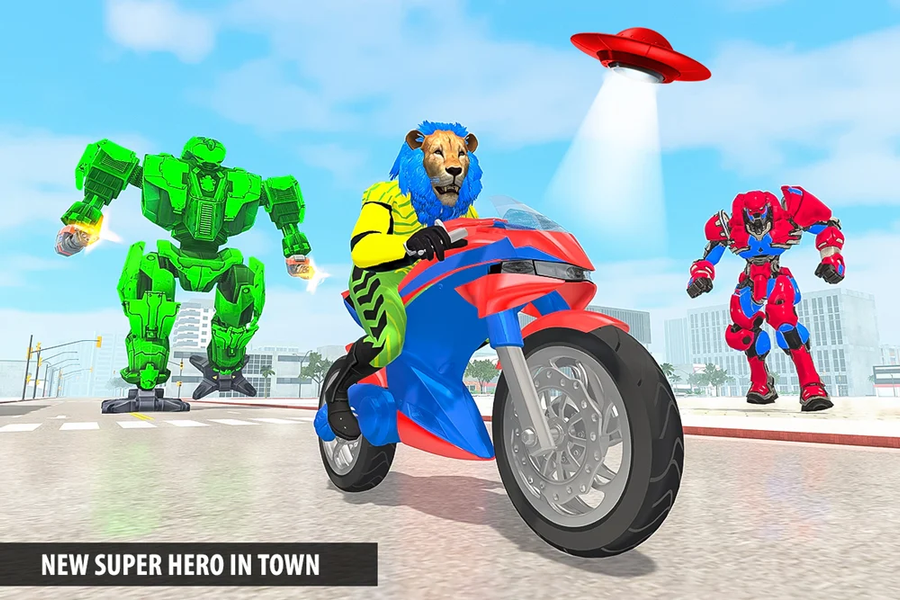 Lion Robot Transform Simulator - عکس بازی موبایلی اندروید
