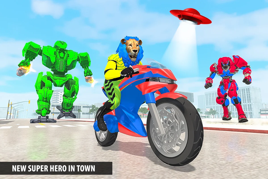Lion Robot Transform Simulator - عکس بازی موبایلی اندروید
