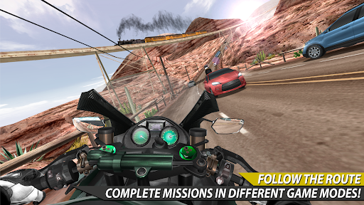 Moto Rider In Traffic - Gameplay image of android game