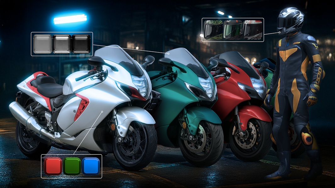 Extreme Motorcycle Simulator - Gameplay image of android game