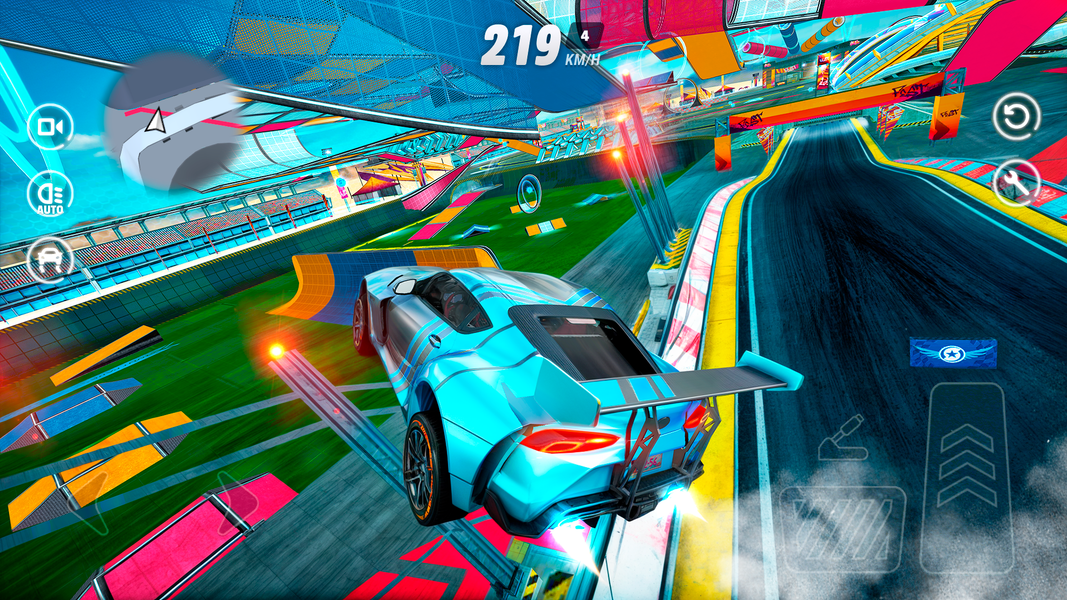 Extreme Car Driving Stunts - Gameplay image of android game