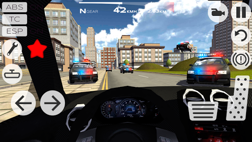 Extreme Car Driving Racing 3D - Gameplay image of android game