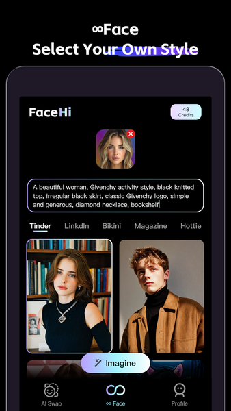 FaceHi: Face Swap & AI Photos - Image screenshot of android app