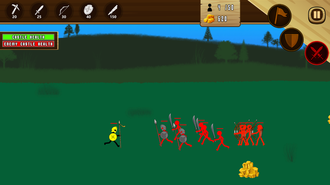 Stickman Age: Stick War Battle - Gameplay image of android game