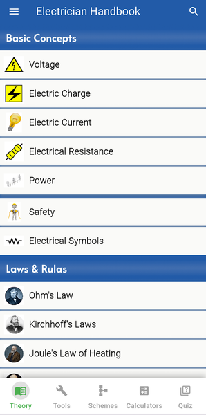 Electrician Handbook - عکس برنامه موبایلی اندروید