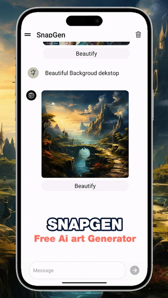 SnapGen - AI image generator - عکس برنامه موبایلی اندروید