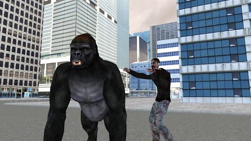 Real Gorilla vs Zombies - City - Gameplay image of android game