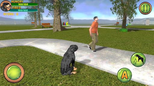 Rottweiler Dog Life Simulator - Gameplay image of android game